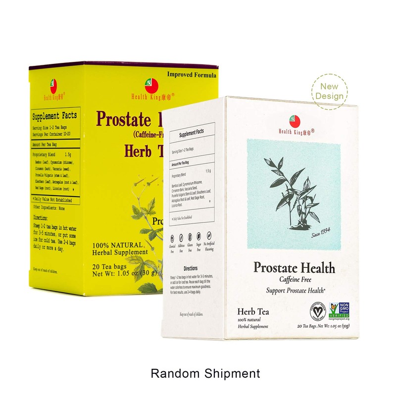 Health King Herbal Tea, Prostate Health, 20 Tea Bags (Pack