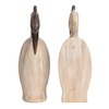 Creative Co-Op Resin Heron Bookends, Cream, Set of 2