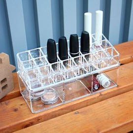 Acrylic Cosmetic Organizer Lip 2-Tier Organizer (Large)