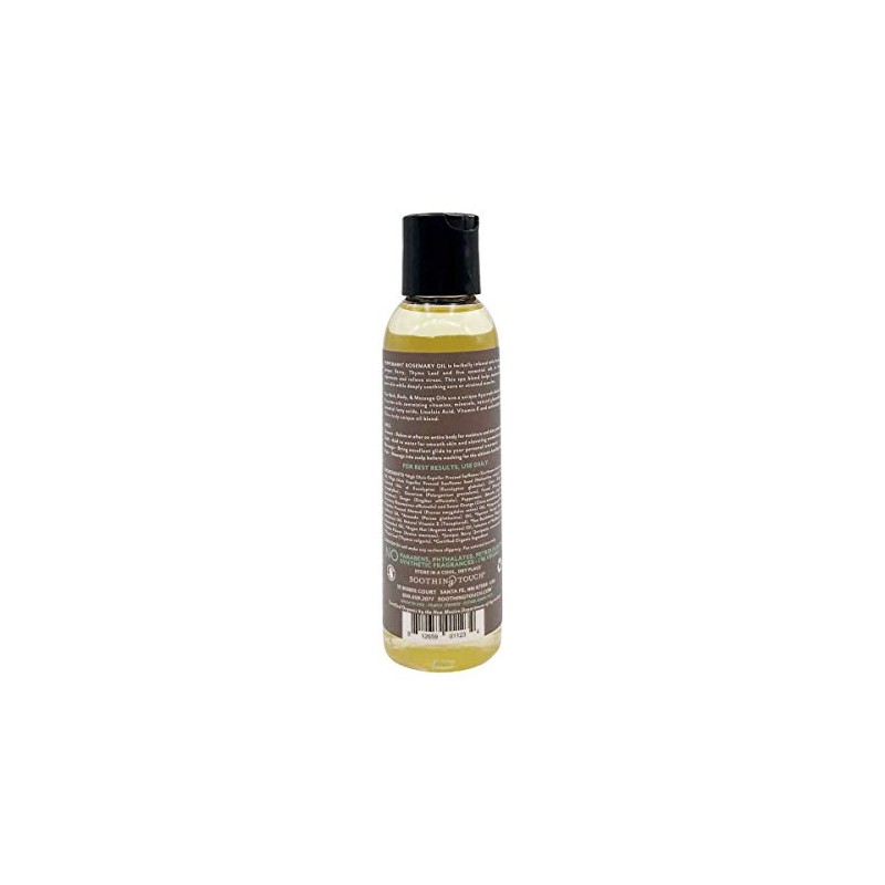 Soothing Touch Peppermint Rosemary Organic Bath, Body & Massage Oil,