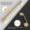 Haliwu 10 Pack Solid Zinc Alloy Cabinet Handles Brushed Gold