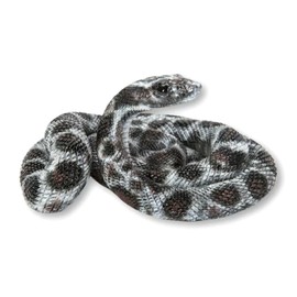 Uvia Black Dot Snake 3.8 x 3.3 x 2.1 inches (9.8 x 8.3 x 5.3 cm) Doll Figurine Animal Garden Decor Realistic Cute Reptile H21175
