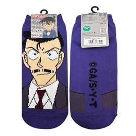 スモール・プラネット(Small Planet) 名探偵コナン キャラクターソックス 小五郎 パープル