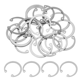 PATIKIL 20 Pcs 30mm ID Internal Retaining Rings E-Clip Snap Ring 304 Stainless Steel