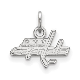 Washington Capitals Extra Small (3/8 Inch) Pendant (10k White Gold)