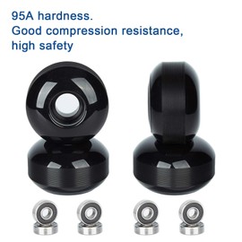 NONMON Skateboard Wheels 52mm 95A with ABEC-9 Bearings, Pack of 4, Street Skateboards Tricks Wheels