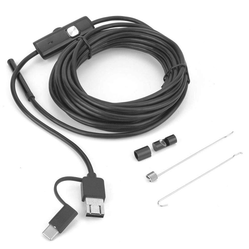 Endoscopio USB, endoscopio 3 en 1, cámara de inspección de