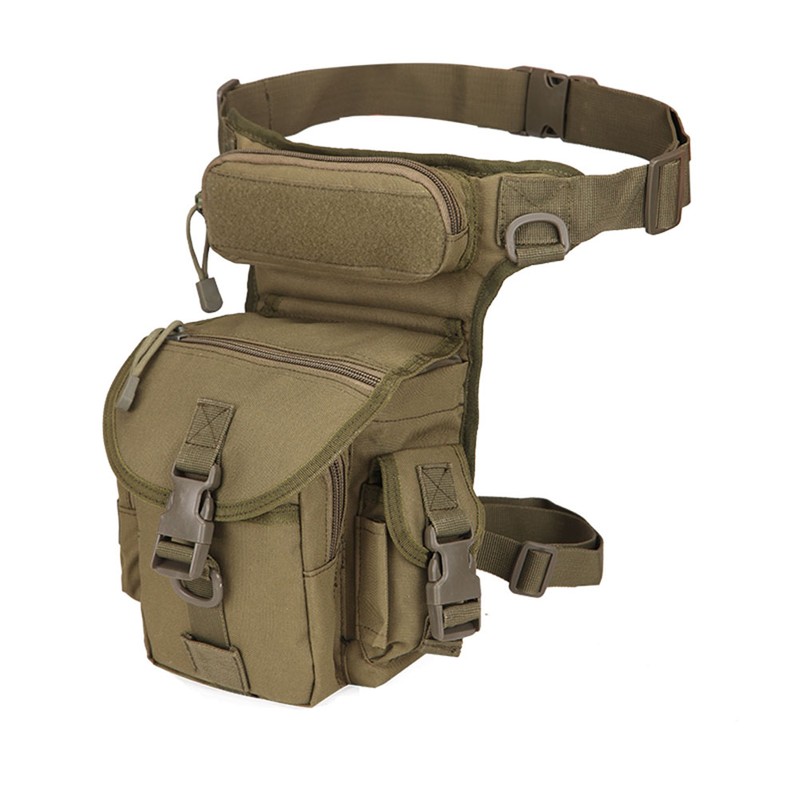 Men Adjustable Military Thigh Bag Utility Waist Pack Pouch Hiking