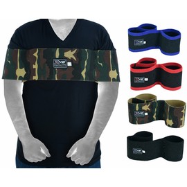 EVO Fitness Gym Bench Press Slingshot Push up Power Weight lifting Strength Workout Training (Medium, Camo)