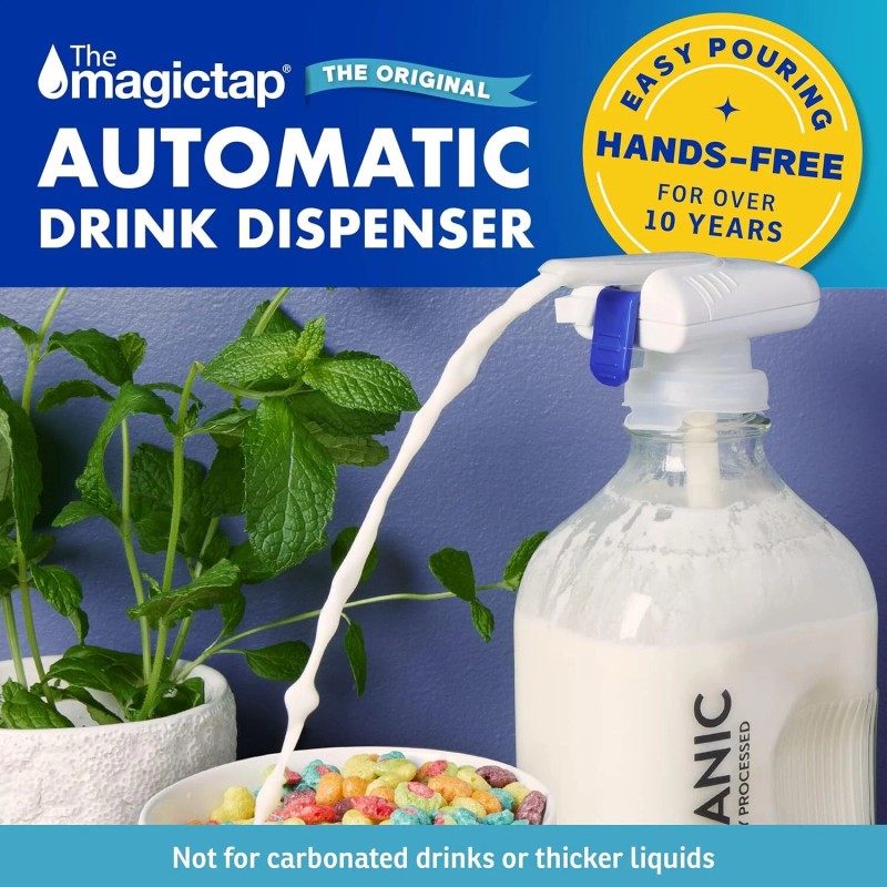 The Magic Tap Magic Tap Gravity Beverage Dispenser One Hand