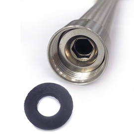 12 Inch 304 Shower Faucet Extension Pipe Tube Bar Only Brushed nickel Longer Shower Pipe