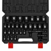 EMENTOL 30PCS 1/2" Drive Standard Impact Socket Set, CR-MO, Metric,