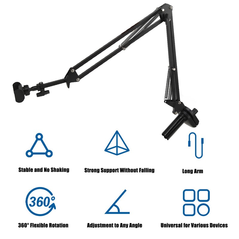Mobile Phone Lazy Holder Bracket Alloy Steel Adjustable Heavy Duty