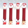 4pcs Refrigerator Handle Cover Washable Snowman Fridge Handle Cover Refrigerator