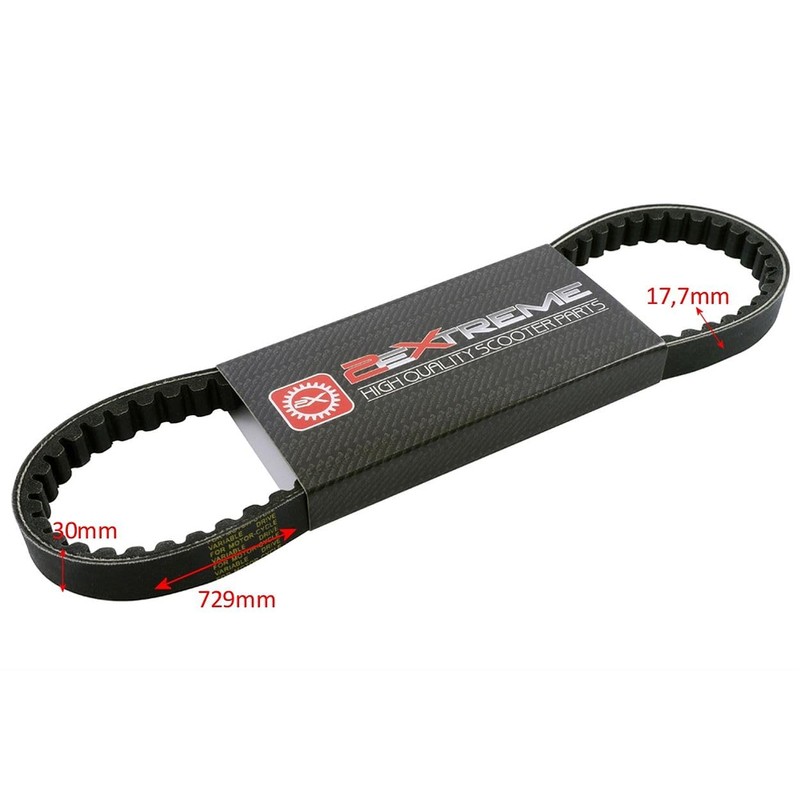 2EXTREME V-Belt for ATU/Explorer Formula, BAOTIAN BT49QT-12, BT49QT-22, BT49QT-2