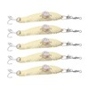 5PCS LED Fishing Lure Light Rustproof Stainless Steel LED Lighted
