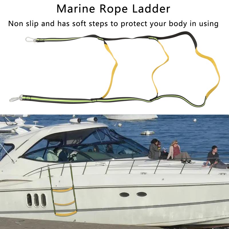 Boat Marine Rope Ladder Boarding Rope Ladder for Inflatable Boat