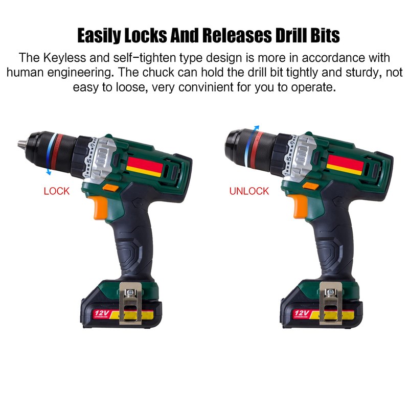 ROOCBIT Keyless Drill Chuck Metal Heavy Duty 1/2" - 20UNF