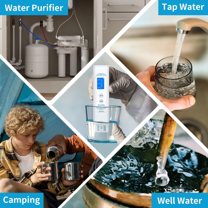 6 in 1 Digital Water Tester for Drinking Water, Lab