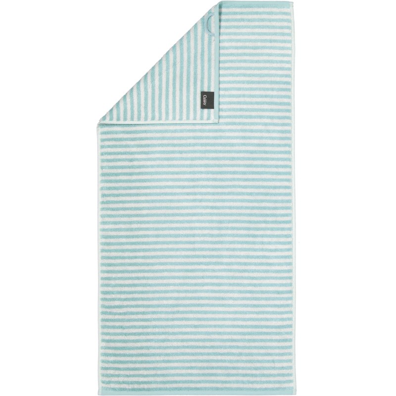 CAWÖ Home Hand Towels Campus Ringel 955 Sea Green -