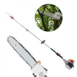 YUNLAIGOTOP Gas Powered Pole Saw, 52CC 2 Stroke Pruner Trimmer Sawing Tool with Adjustable Height, Tree Branches Chainsaw Pruner Trimmer for Agriculture, Forest Fire Fighting, Horticulture