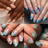 ROFIBUT Goldfish Nail Art Stickers 5D Embossed Koi Fish Nail