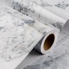 Stickyart 24"x160" Glossy Calcutta Marble Contact Paper for Countertops Waterproof