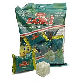 Turkish Delight - Mint - Lokum - SEBAHAT "Loki" [5 x 200g Bag]