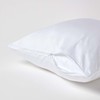 HOMESCAPES White Organic Cotton Euro Size Pillowcase 60 x 60