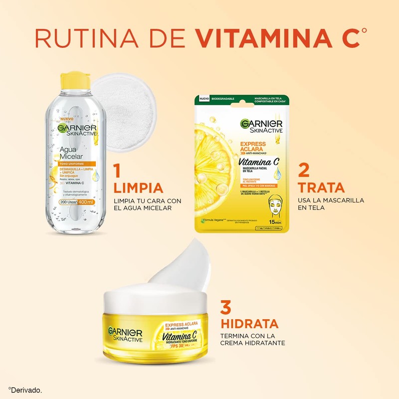 Garnier Skin Active, Mascarilla Facial en Tela, 28 g