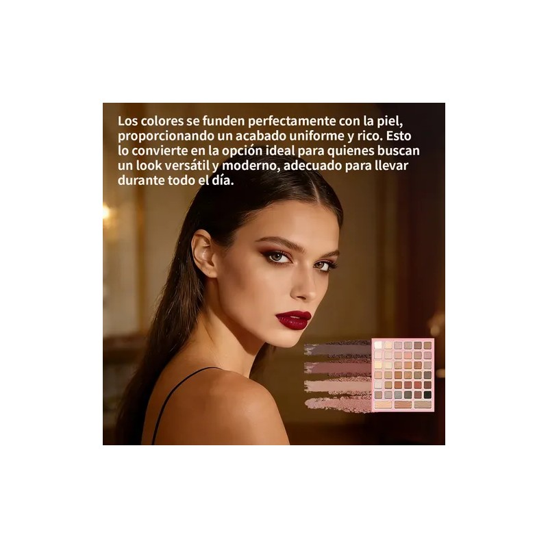 Paleta De Maquillaje De 68 Pcs Con Labial De Larga