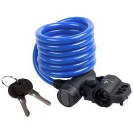 M-Wave Unisex Adult S 10.18 Spiral Cable Lock - Blue,