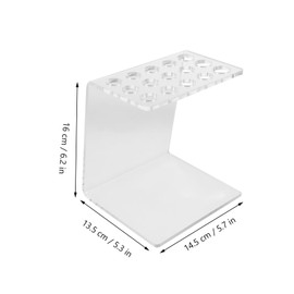 Healvian Scissor Rack for Hair Salon Acrylic Scissor Holder Hairdressing Beauty Pen Holder Hair Tool Organizer