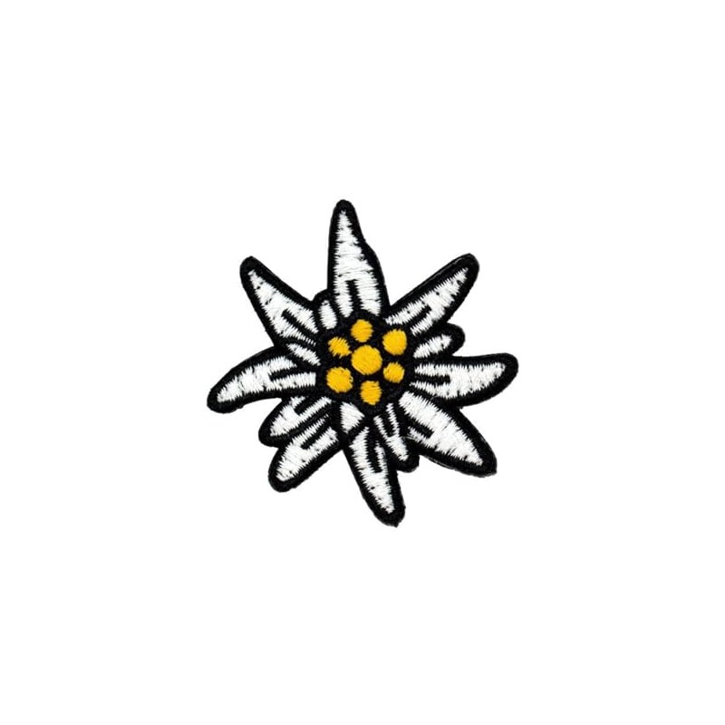 Café Viereck ® German Army Edelweiss Patch Embroidered with Velcro