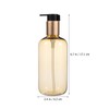 HOMSFOU 2pcs 300ml Light Brown PET Refill Bottle Lotion Shampoo