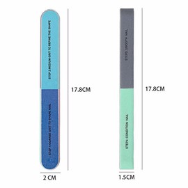 10PCS 7Way Nail File Buffer Block Emery Board Nail Files Nail Art Buffing Polisher Pedicure Care DIY for Fingernails and Toenails