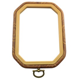 Longdex Embroidery Hoop 11x15cm Octangle Bulk Imitated Wood Cross Stitch Hoop Embroidery Sets