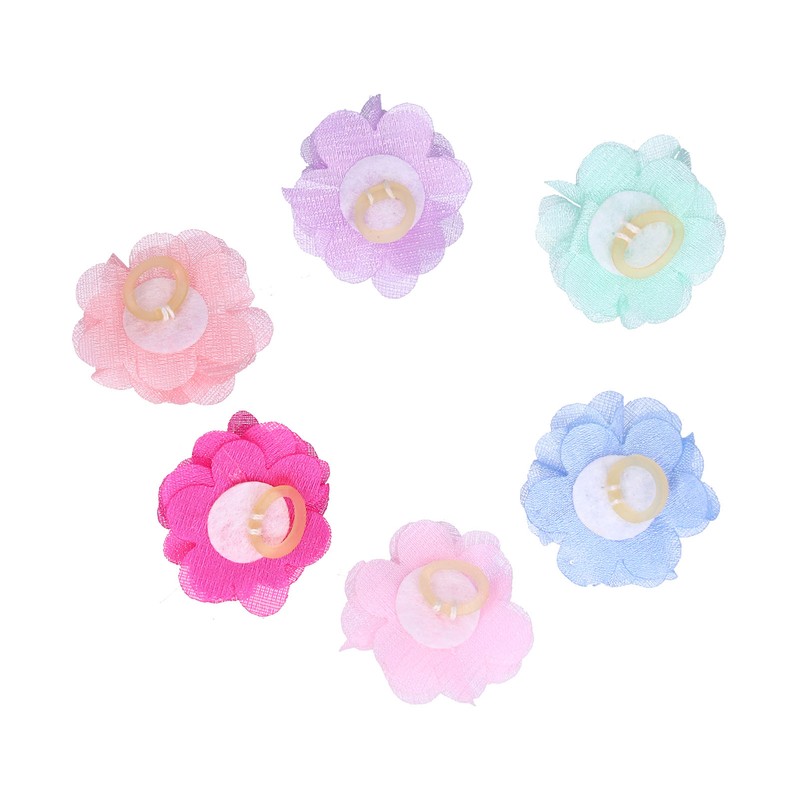 Pet Dog Flower Rubber Band Small Dog Top Knot Small