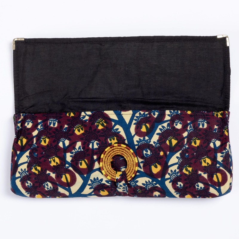 Harmonious Colors Clutch (Rwandan - Brown & Gold)