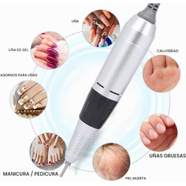 Mango para Taladro de Uñas HURRISE 35000 RPM de Aluminio Ergonómico