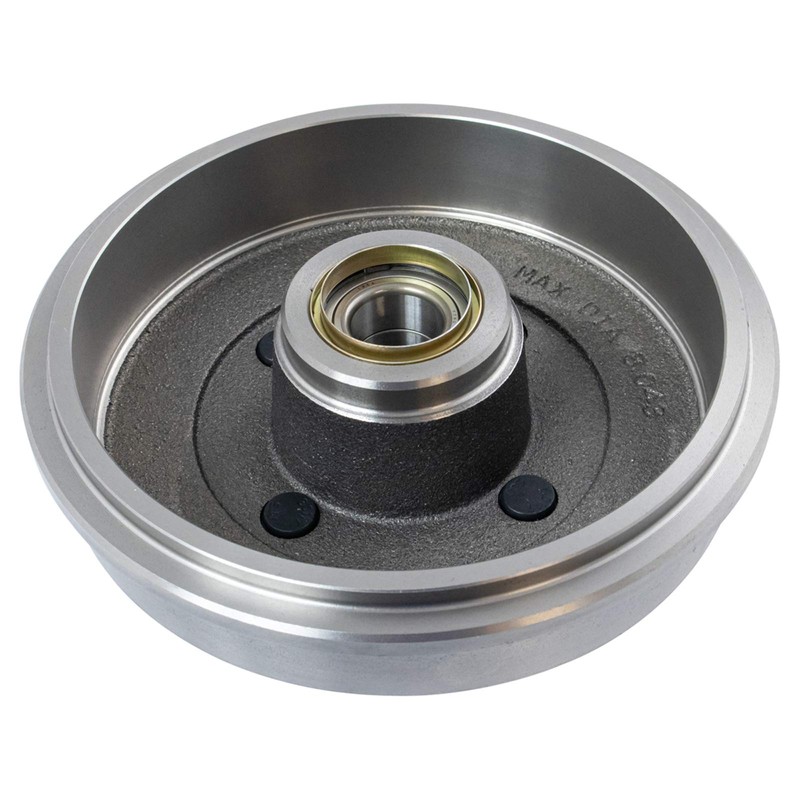 TRQ Rear Brake Drum Set Driver & Passenger Side Compatible