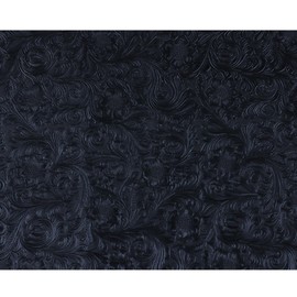 Solid Color Embossed Faux Leather Sheets 12 "x53" (30cm x 135cm) Embossed Texture Leather Fabric, Widely Used in Leather Earrings, Keychains, Sewing DIY Projects ﻿ (Black)