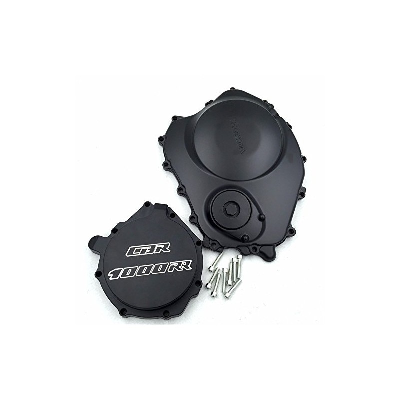 Black Engine Clutch Stator Side Covers for 2004 2005 2006