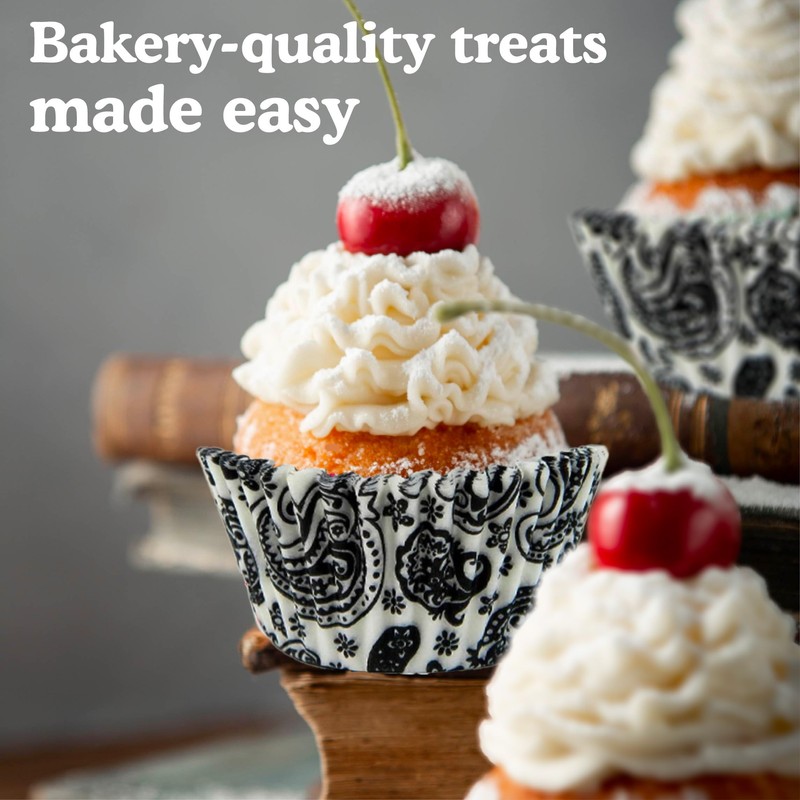 Regency Wraps Greaseproof Professional Grade Baking Cups, Pack of 40,