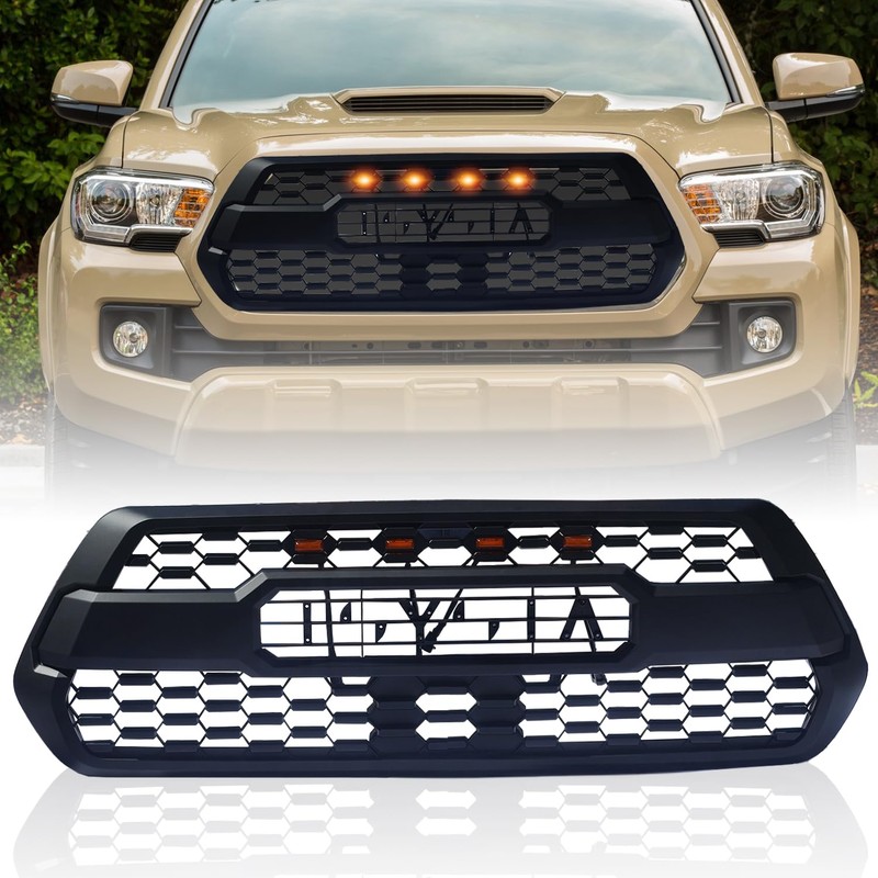 Spwrney Front Grille For 2016-2023 Tacoma SR, SR5, TRD Off-Road,