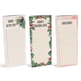 Inkdotpot Pack of 3 Magnetic Fridge To,Do List Notepads- Magnetic Memo Pads For Refrigerator- (50 Sheets Each)