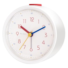Elcomune DCL-011 Bauhaus GENE ALARM CLOCK Pro L Alarm Desk Clock White