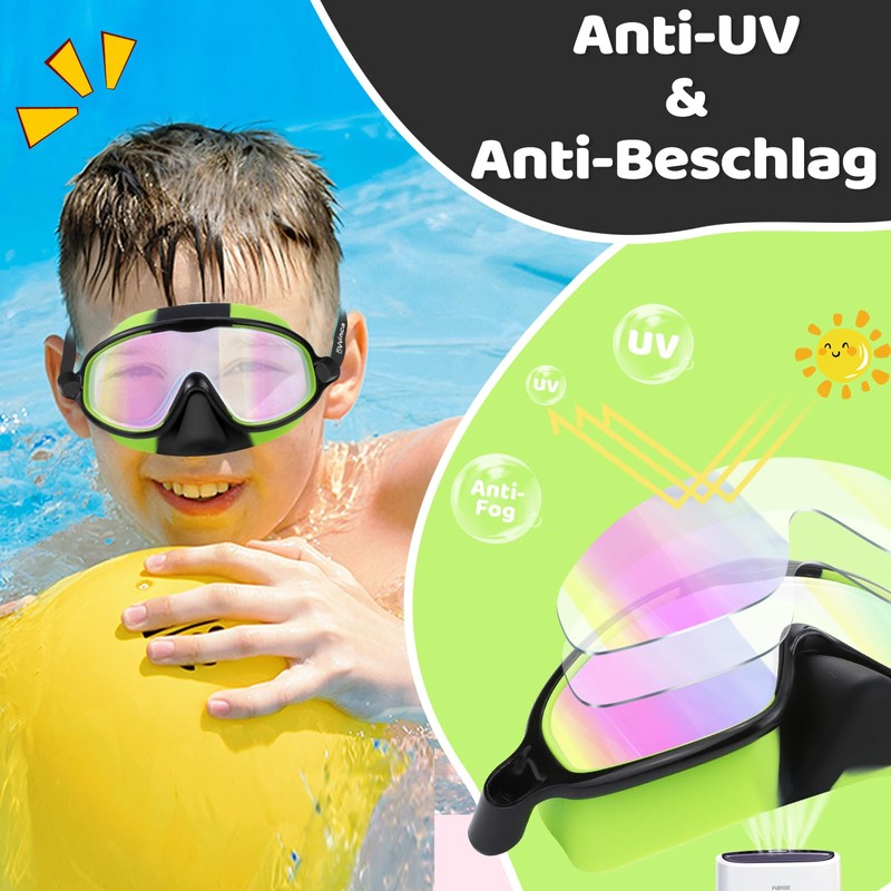 Vvinca Swimming Goggles Children Pack of 2 for Years 3-6