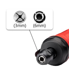 YXCCSE 6 Pack Die Grinder Collet Grinding Machine Clamping Collet,3 Pack 3mm and 3 Pack 6mm Die Grinder Collet Grinding Machine Clamping Collet Adapter 1/4" and 1/8" Arbors Shanks
