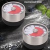 Visual Timer Multifunctional Retro Round Mechanical Visual Timer for Kitchen